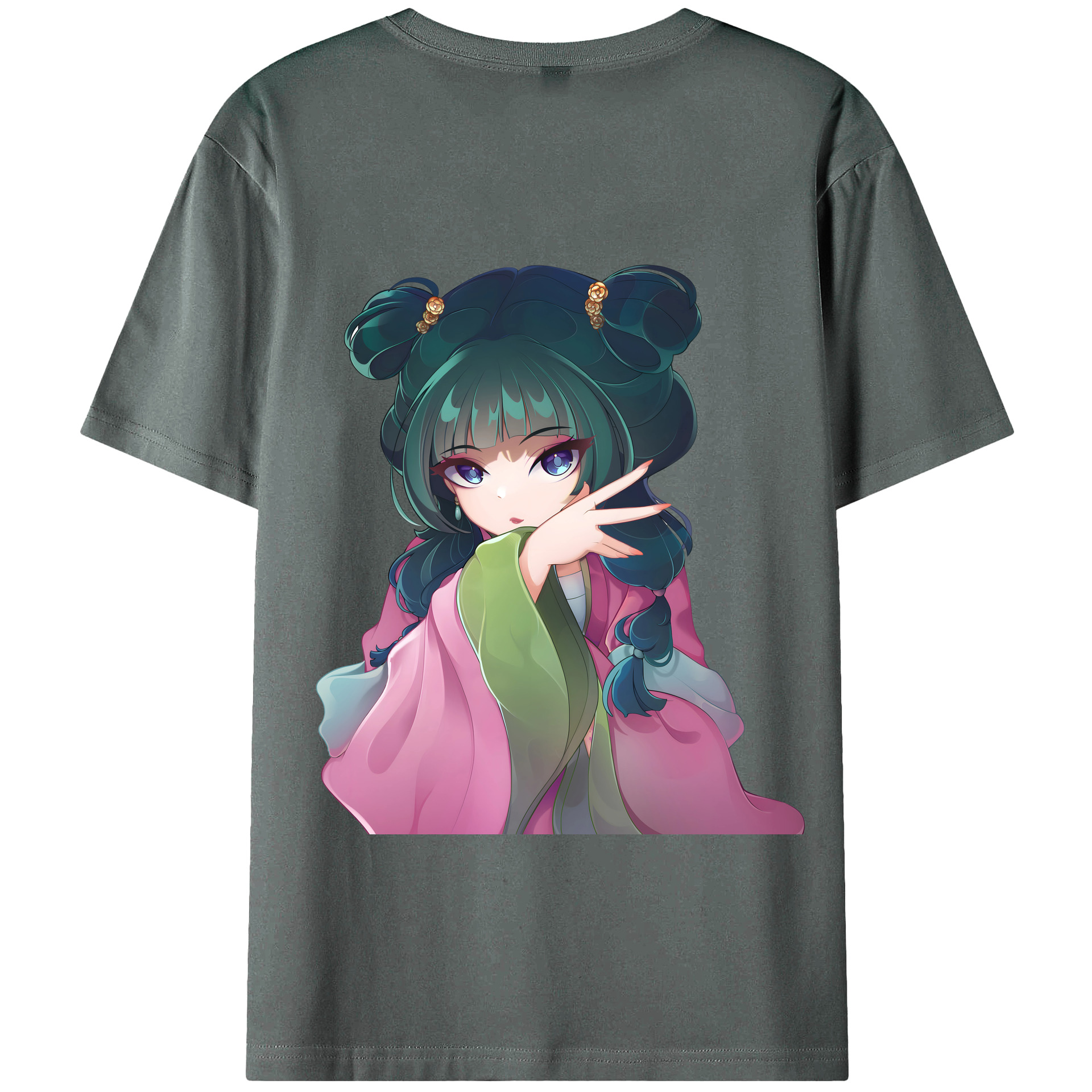 （画像用） 薬屋のひとりごと The Apothecary Diaries 綿100％半袖Tシャツ（背面プリント）